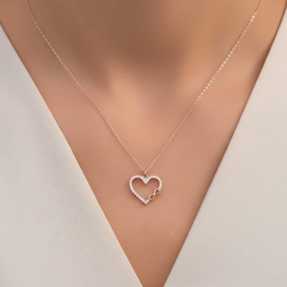 Lumière Infinity Heart Kolye